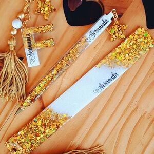 Gold Glitter Pen Set by